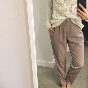 American apparel pleated high waisted pants